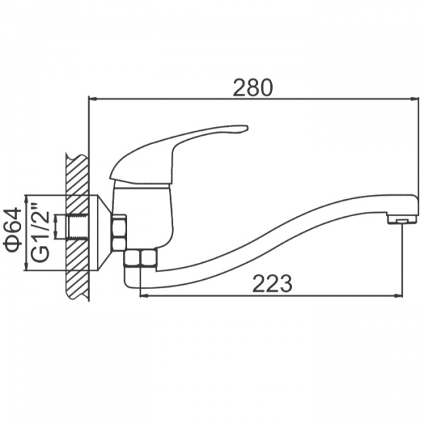 Смеситель для мойки Ledeme H29-B L4629-B