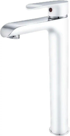 Смеситель для раковины Высокий Groсenberg GB3010 Белый хром