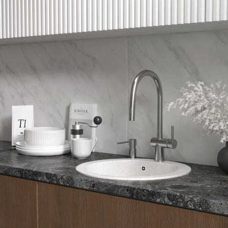 Кухонная мойка Reflexion Core RX1350TN, олово