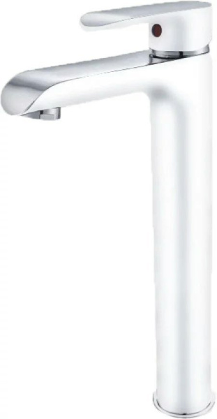 Смеситель для раковины Высокий Groсenberg GB3010 Белый хром