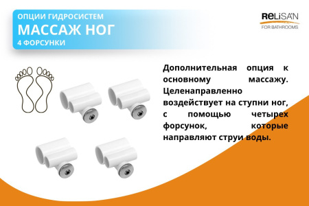 Опция ГМ Массаж ног ( 4 форсунки)