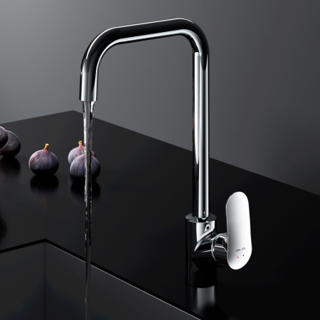 F8006000 Like, Смеситель для кухни AM.PM G-образный излив, хром