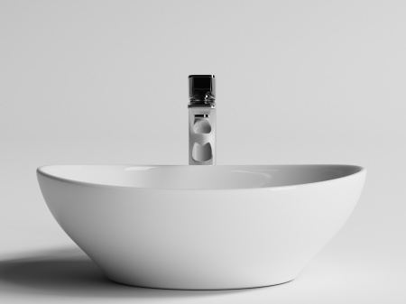 Умывальник чаша накладная овальная  Ceramicanova Element  405*330*140 мм, Белый, CN6016