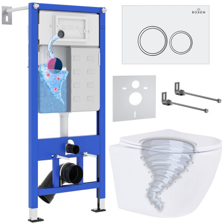 Комплект 6 в 1 Roxen StounFix Dual Fresh 968335 (состоит из: 710200, Santi 410260W, 530205-01)