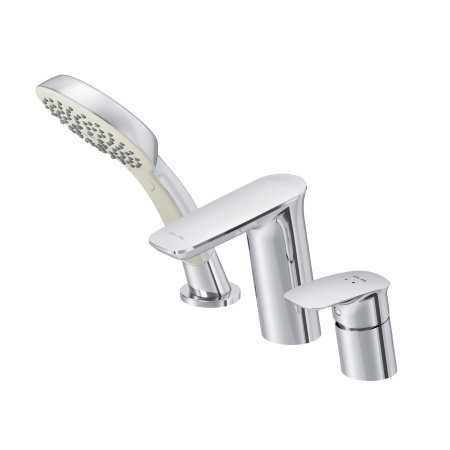 F50A01300 Inspire V2.0 Смеситель на борт ванны AM.PM, трёхсекционный, хром