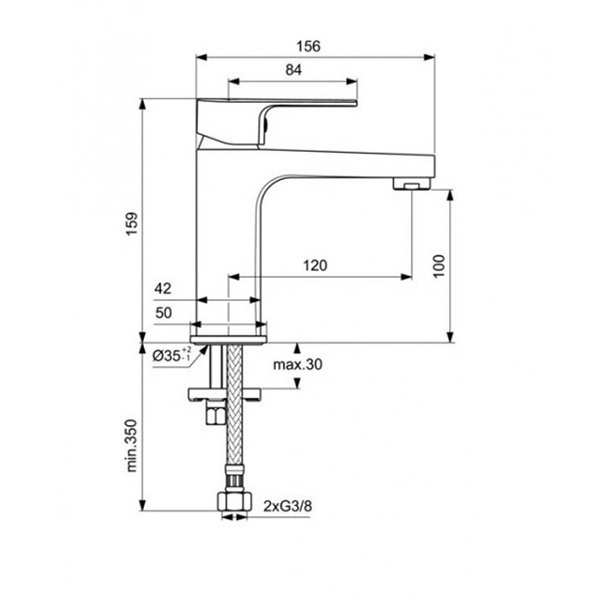 Смеситель для умывальника Ideal Standard Cerafine BC553AA