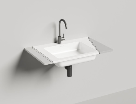 Раковина столешница Salini ONDA 80, белый, 1402201MF