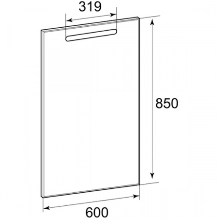 Зеркало Roca The Gap 60x85 с подсветкой ZRU9302688