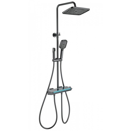 Душевая система с термостатом WONZON & WOGHAND, Темный графит (WW-B4174-BGG)