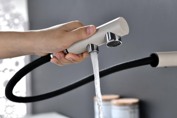 Смеситель для кухни Paulmark SERPENTINE Se213222-BE, бежевый