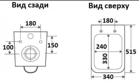 Унитаз подвесной CeramaLux 5170
