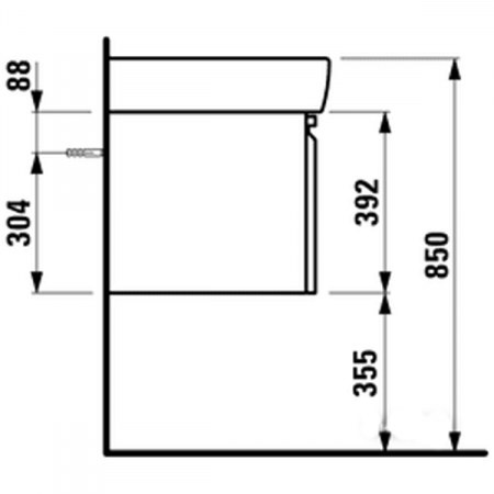 Laufen Pro Тумба под умывальник (4830420954231) с умывальником 812953