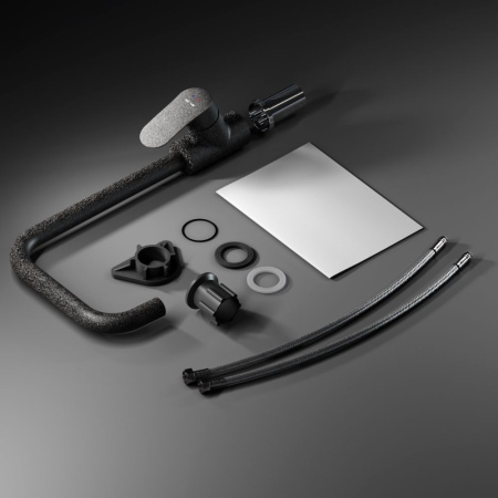 F8006022 Like, Смеситель для кухни AM.PM G-образный излив, черный