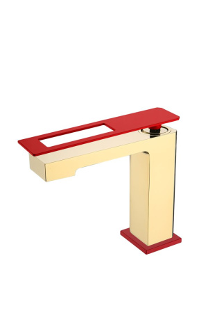 Смеситель для умывальника Boheme Q 141-GR Gold Red