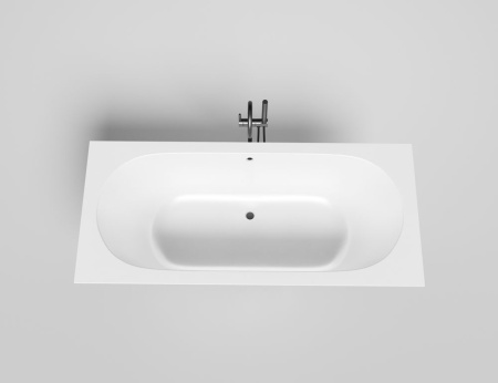 Ванна встраиваемая Salini ORNELLA AXIS 180x80 покраска по RAL полностью, S-Sense, матовый 103411MF