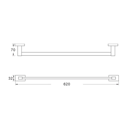 Полотенцедержатель Shevanik SG5617H, черный