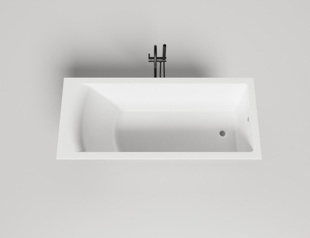 Ванна встраиваемая Salini CASCATA 170x75, S-Sense, глянцевый белый 104113G