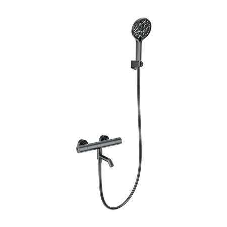 Смеситель для ванны с душем и термостатом WONZON & WOGHAND, Темный графит (WW-B3013-A1-BGG)