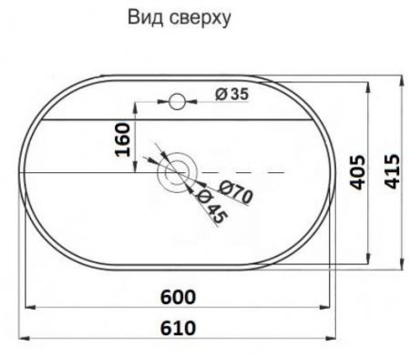 Раковина накладная CeramaLux D1346