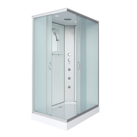 Душевая кабина Niagara Classic NG-43975-14QG (90х70х215) низкий поддон(13см),стекло матовое,3 места