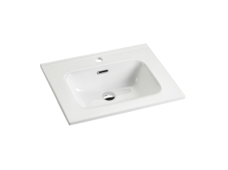 Умывальник накладной прямоугольный Ceramicanova Element 610*465*180мм, белый, CN7001