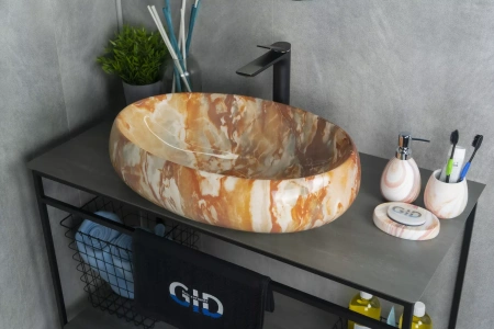 Накладная раковина для ванной под камень Gid Mnc169 54410