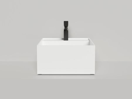 Раковина накладная Salini ARMONIA SQUARE TOP 02 без отверстия под смеситель, белый, 130522TMF