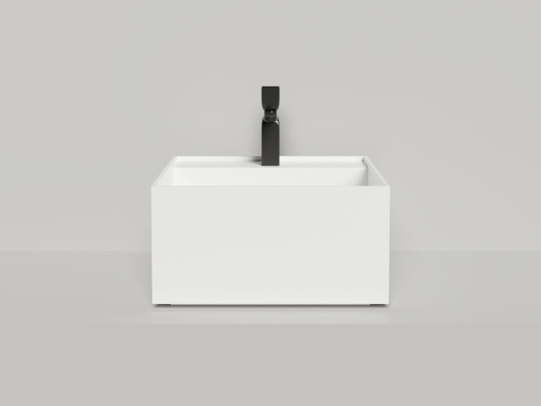 Раковина накладная Salini ARMONIA SQUARE TOP 02 без отверстия под смеситель, белый, 130522TMF