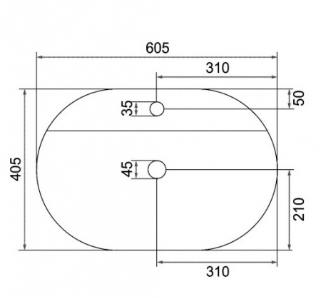 Умывальник Calani URSULA CAL-00007