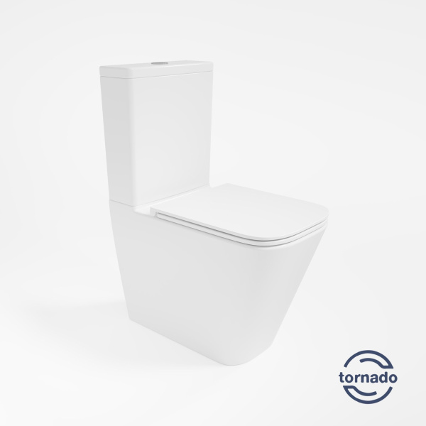 Унитаз-компакт Vincea Tornado Q-Line VT2-12T, цвет белый, ультратонкое сиденье soft-close, P-trap