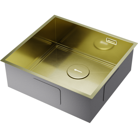 Кухонная мойка Omoikiri Kasen 48-26-INT-LG нерж. сталь/светлое золото 4997057