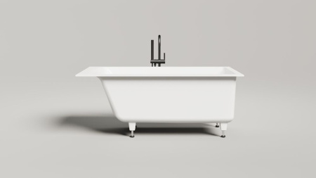 Ванна встраиваемая Salini CASCATA 150x70, S-Sense, глянцевый белый 105011G