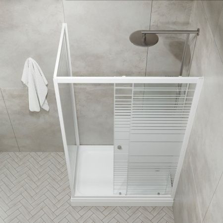 Душевой уголок Triton Фьюжн А1 (полосы) 120х80 поддон 17 см