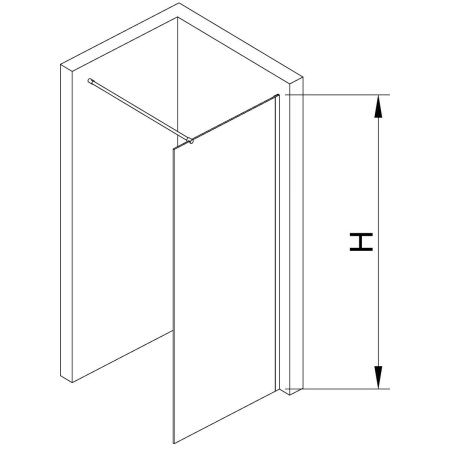 Перегородка для душа RGW WA-002 100х195 35100210-21