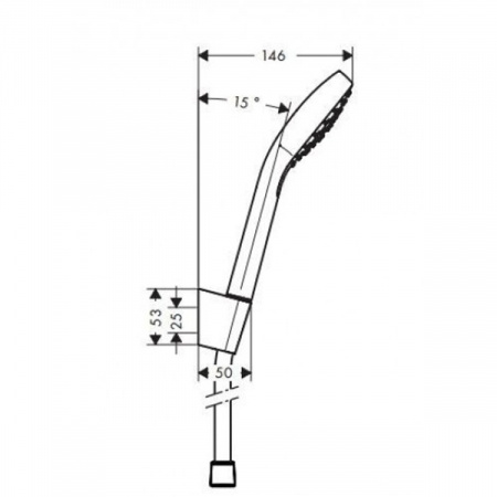 Душевой гарнитур Hansgrohe Croma Select E 1jet 26412400