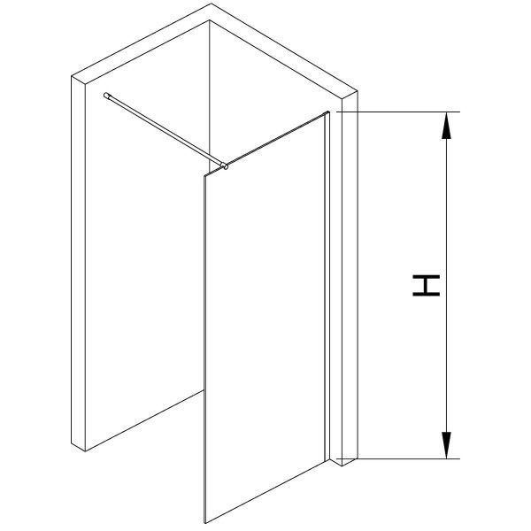 Перегородка для душа RGW WA-002B 100х195 35100210-14