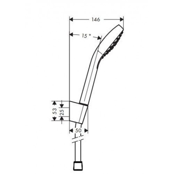 Душевой гарнитур Hansgrohe Croma Select E 1jet 26412400