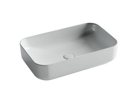Умывальник чаша накладная прямоугольная Ceramicanova Element 605*375*145мм, Белый, CN5044