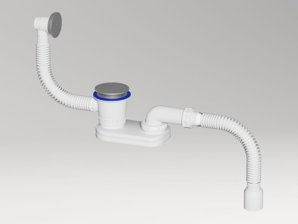 Сифон для ванны с переливом Salini 23101H, хром