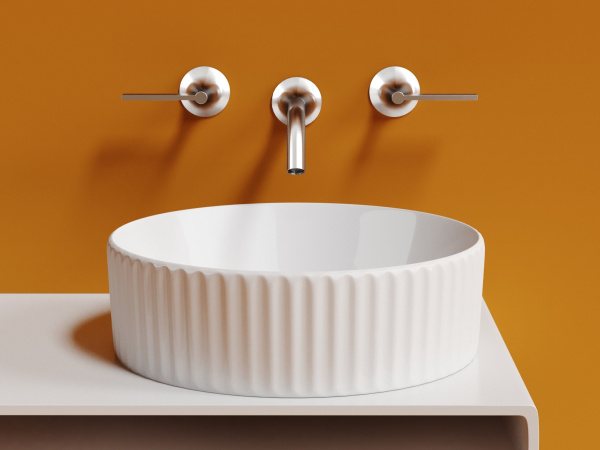 Умывальник чаша накладная круглая Ceramicanova Element 360*360*115мм, белый, CN6057