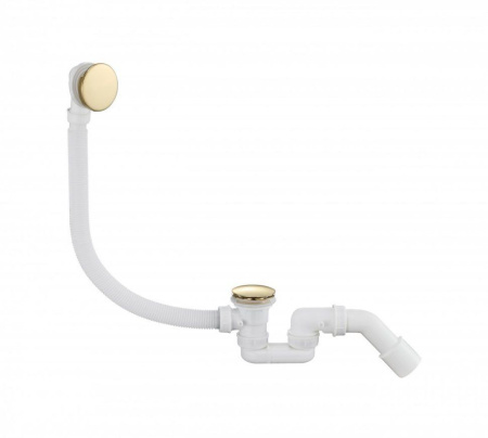 Автоматический сливы-перелив для ванны Grocenberg GB230 Золото глянец