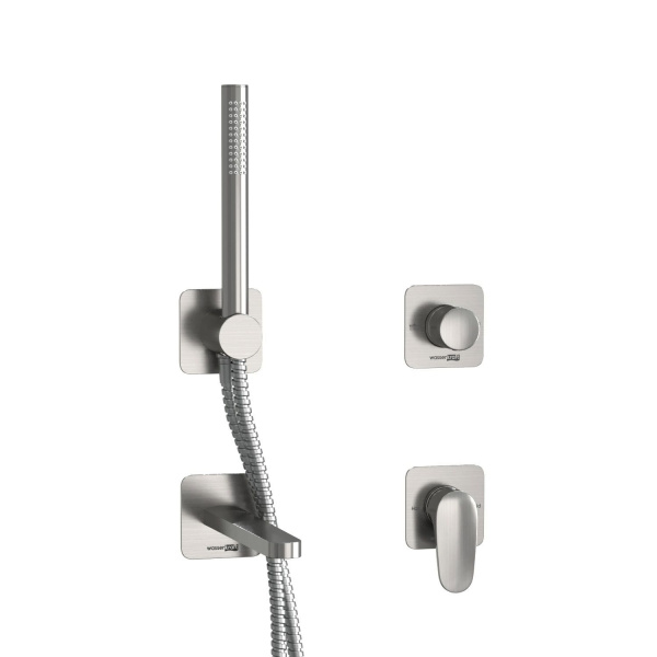 Встраиваемый комплект для ванны WasserKRAFT с лейкой и изливом A1451.272.274.275.100.276