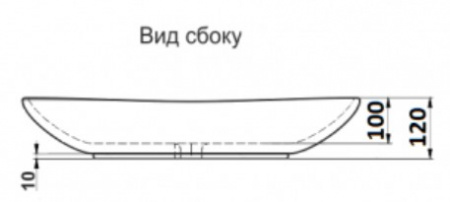 Раковина накладная CeramaLux 7097