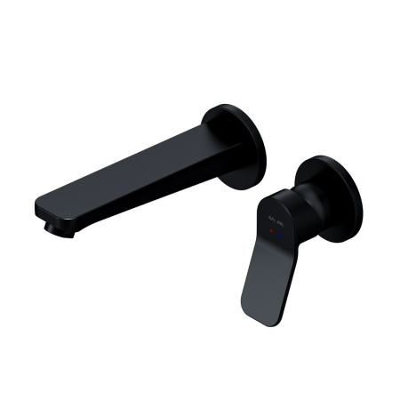 F85A72622 X-Joy, Смеситель для умывальника AM.PM монтируемый в стену, чёрный