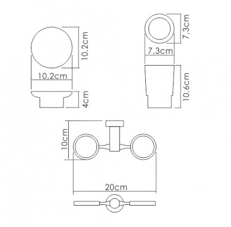 Держатель стакана и мыльницы WasserKRAFT K-28226