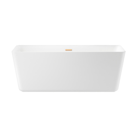 Акриловая ванна в наборе 4 в 1: отдельностоящая ванна, ножки, экран, слив-перелив Wellsee DeSire 231502004