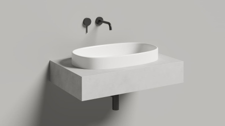 Раковина полувстраиваемая Salini GRECA покраска по RAL полностью, 1803201MF