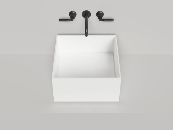 Раковина накладная Salini ARMONIA SQUARE 02, белый, 130512G
