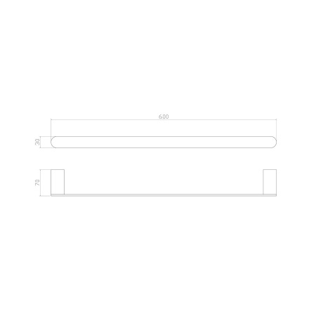 Вешалка для полотенец WONZON & WOGHAND, Черный (WW-7712)