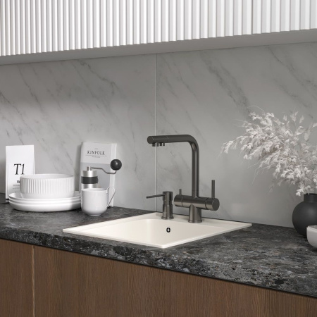 Кухонная мойка Reflection Quadra RF0243WH, белый